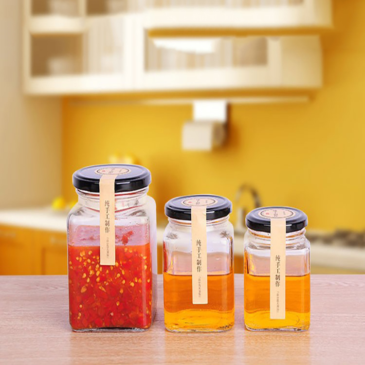 Wholesale Frosted Honey Spice Pickle Jam Glass Mason Jar With Lid