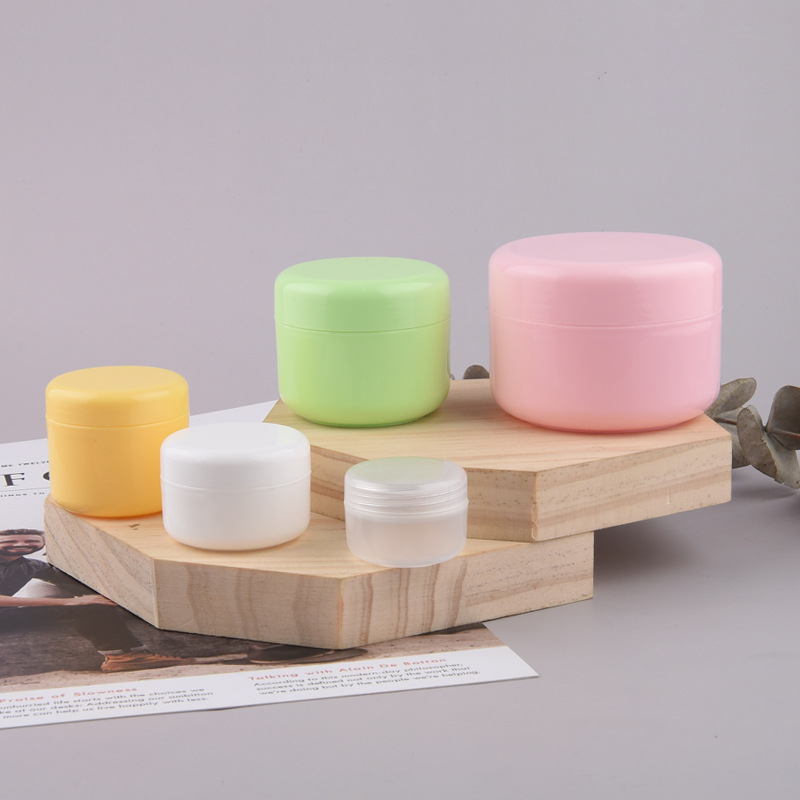 Wholesale Frosted Pink Body Butter Plastic Cosmetic Container 8oz Cream Jars with Lid