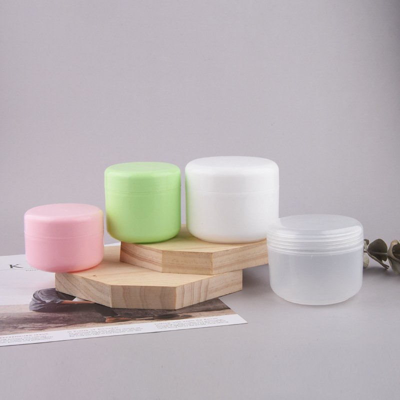 Wholesale Frosted Pink Body Butter Plastic Cosmetic Container 8oz Cream Jars with Lid