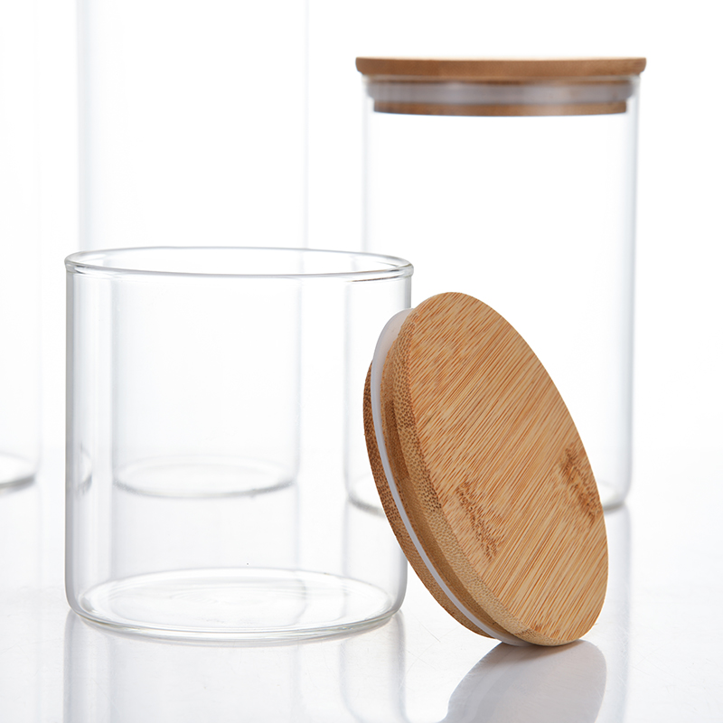 Wholesale Fruits Coffee Tea Set Home Use Honey Jar Food Storage Bottle Jar Glass Jar Container