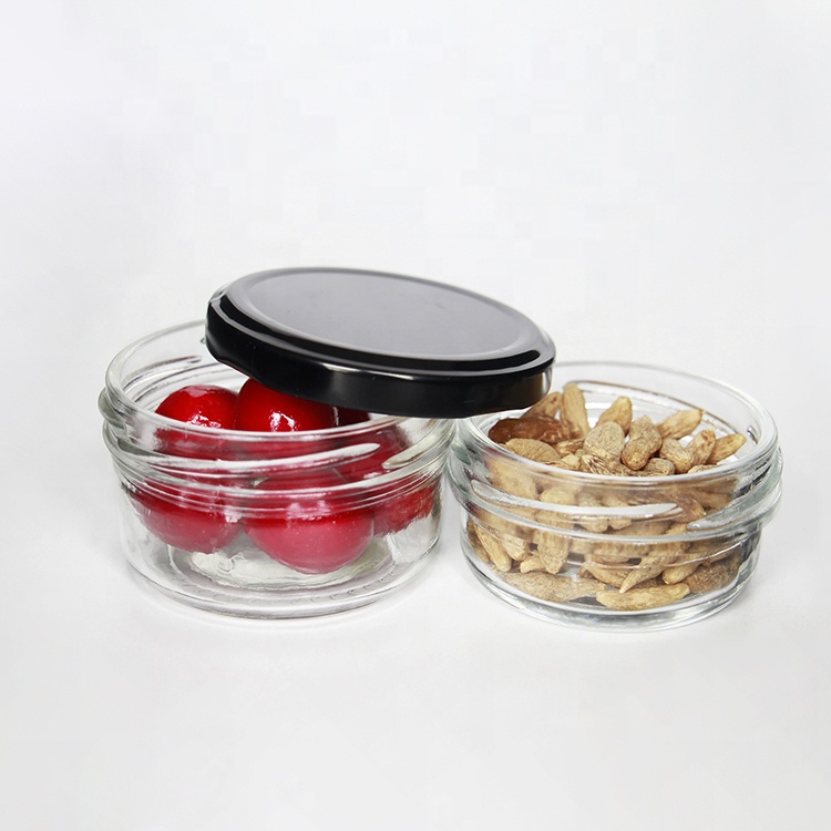 Wholesale Glass 4oz Tapered Mason Glass Jar With Metal Lid