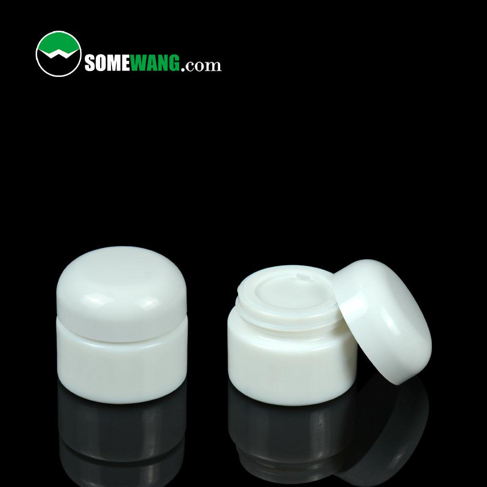 Wholesale Glass Jars 15g Empty White Mini Cosmetic Eye Cream Glass Jar with Lid