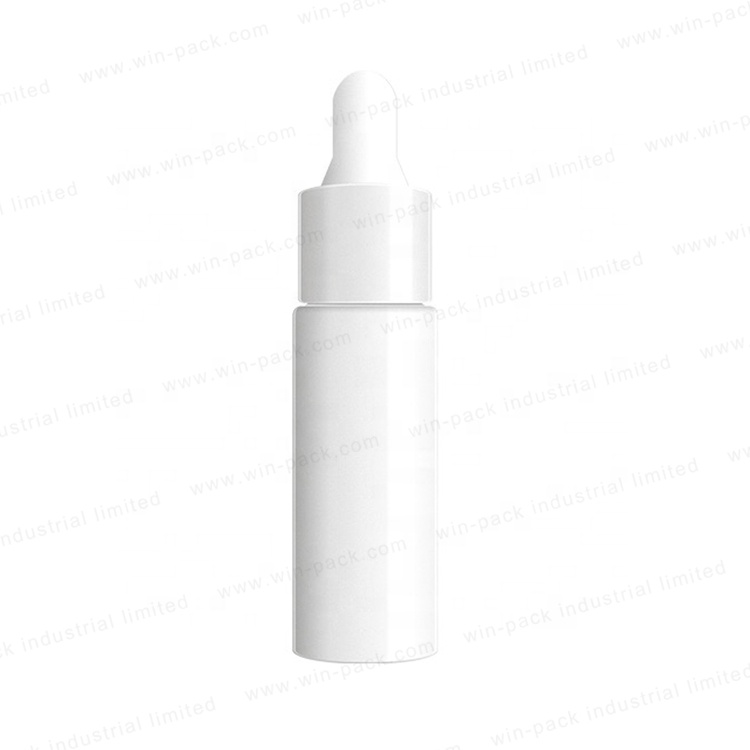 Wholesale Glass Lotion Dropper Bottle with White Color 20ml for Cosmetic Skincare Packing