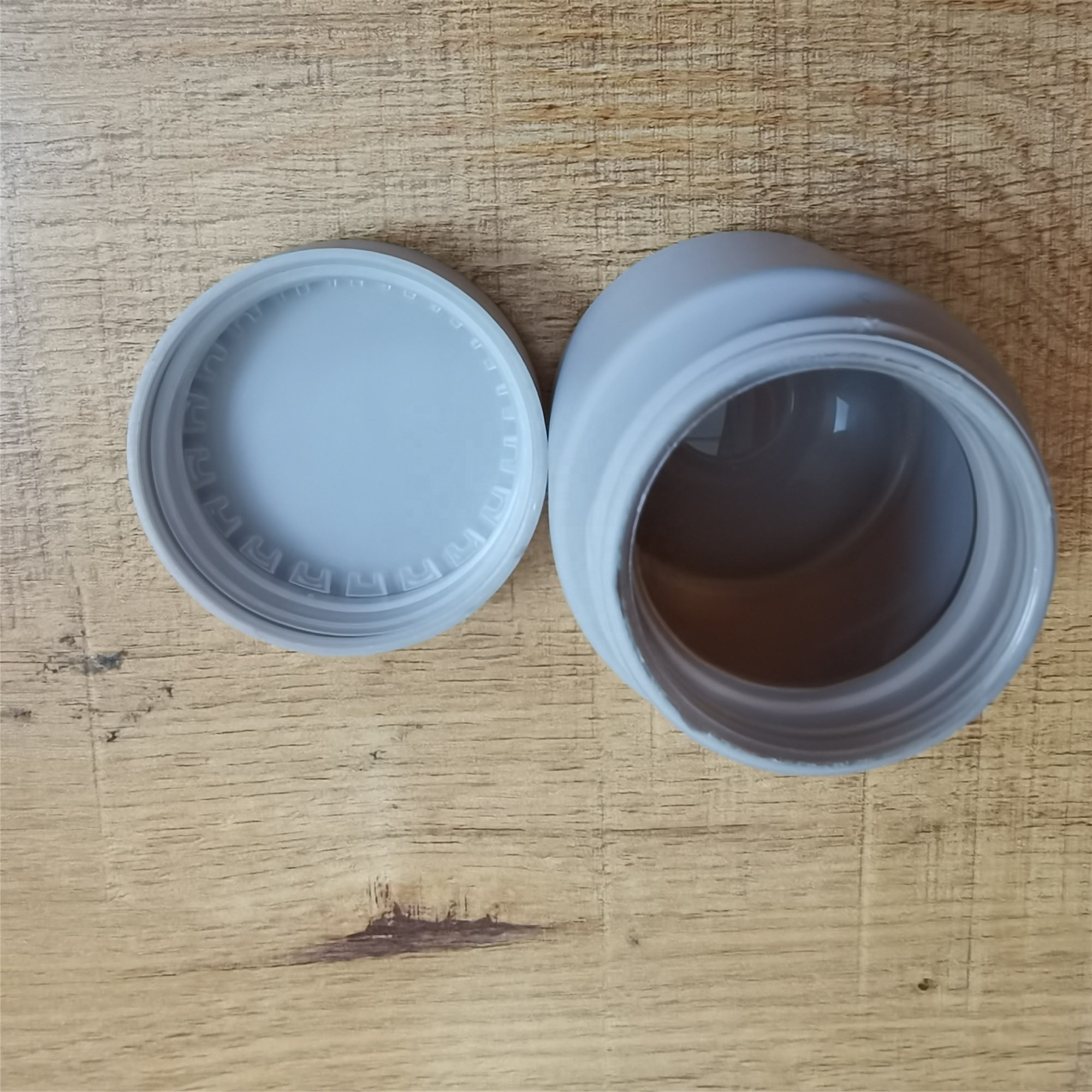 Wholesale Glass Mason Jar Grey UIV Coated For Weeds or Herbs Logo Printing