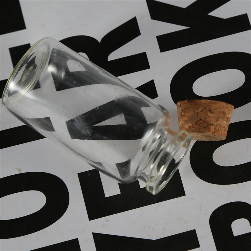 Wholesale Glass Vials Glass Wishing Bottle With Cork For Fancy Food Storage Jar Clear Wishing Message Glass Bottles Vials With C
