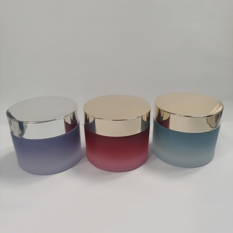 Wholesale Glass cosmetic jar for cream YC1416 50ml glass jar with cheap price