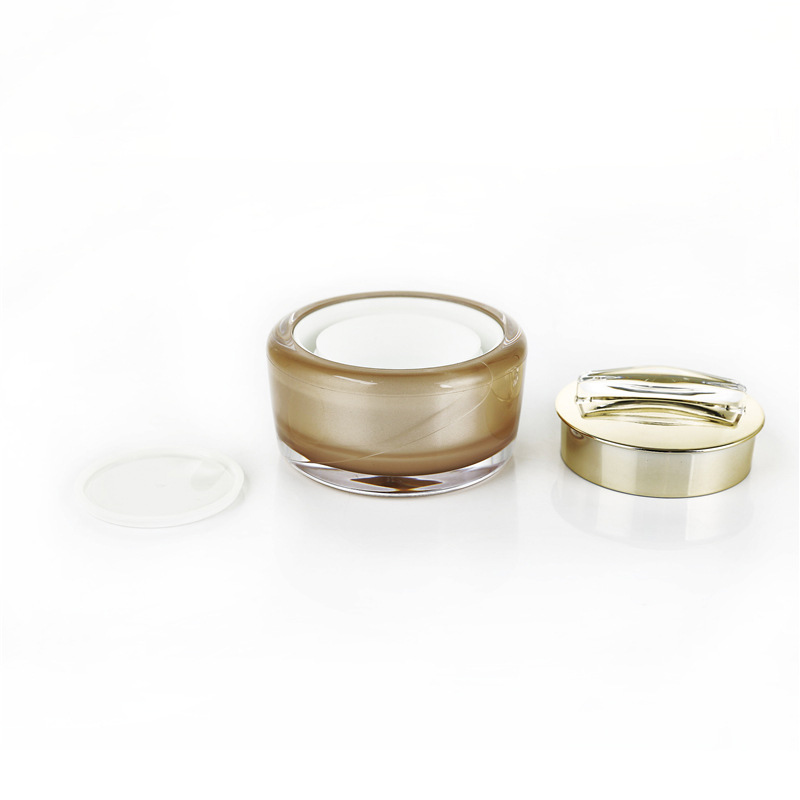 Wholesale Golden Yellow Luxury Jar Cosmetic Packaging, Cosmetic Packaging jar