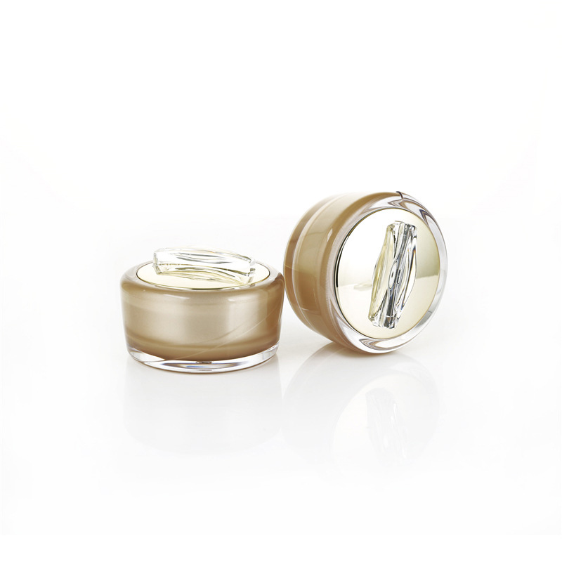 Wholesale Golden Yellow Luxury Jar Cosmetic Packaging, Cosmetic Packaging jar