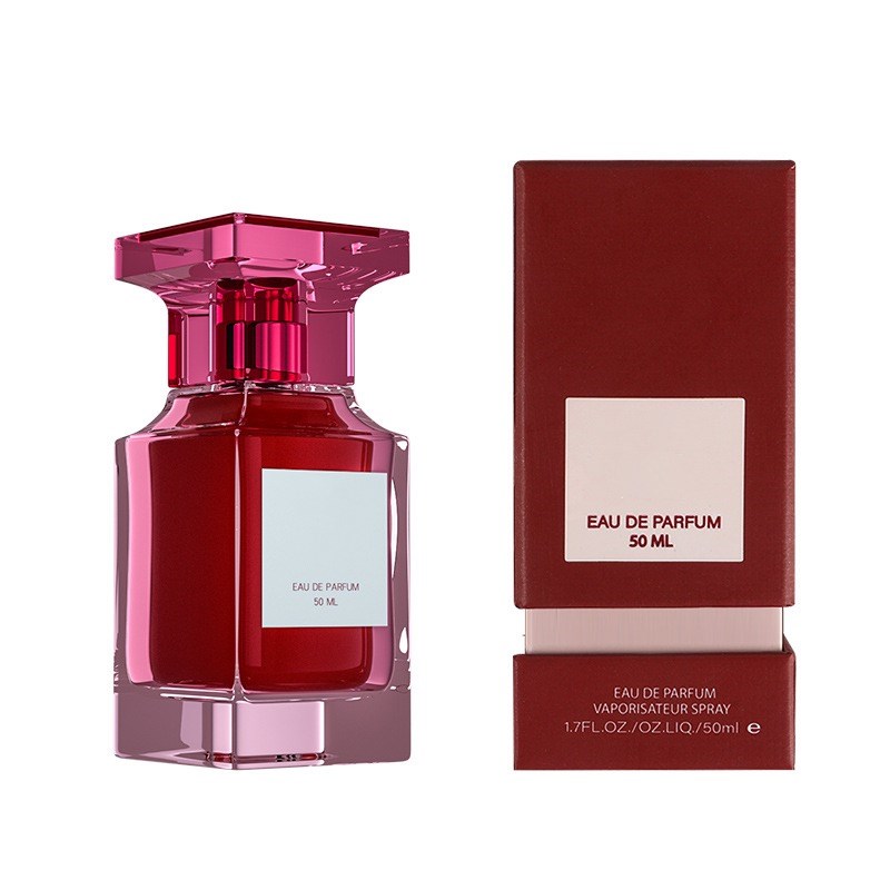 Wholesale Green Square 50ml crimping top glass bottle perfume spray