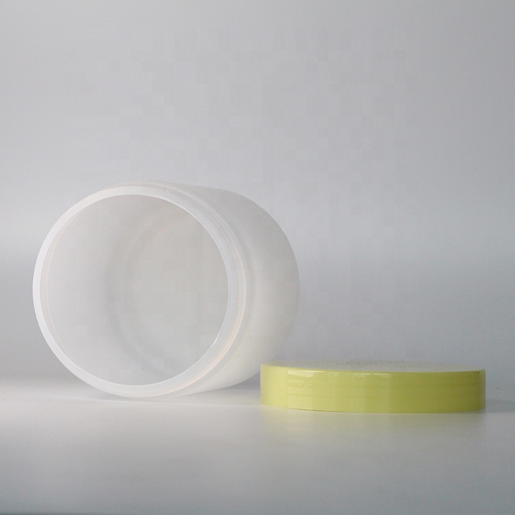 Wholesale HDPE round cream jar empty jars for lotions and creams frosted plastic cream jars