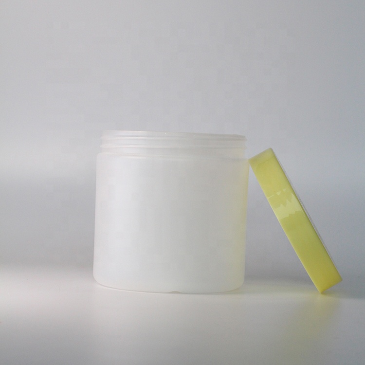 Wholesale HDPE round cream jar empty jars for lotions and creams frosted plastic cream jars