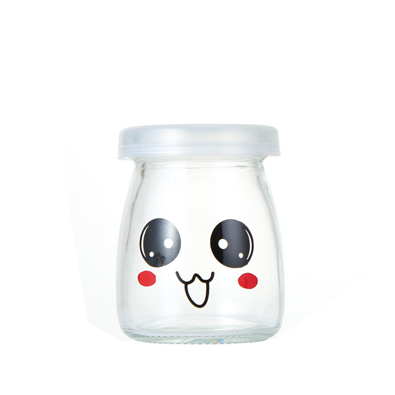 Wholesale Healthy Glass Pudding Bottle Pudding Glass Bottle High Temperature Pudding Cup