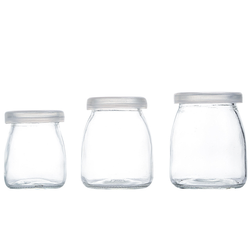 Wholesale Healthy Glass Pudding Bottle Pudding Glass Bottle High Temperature Pudding Cup