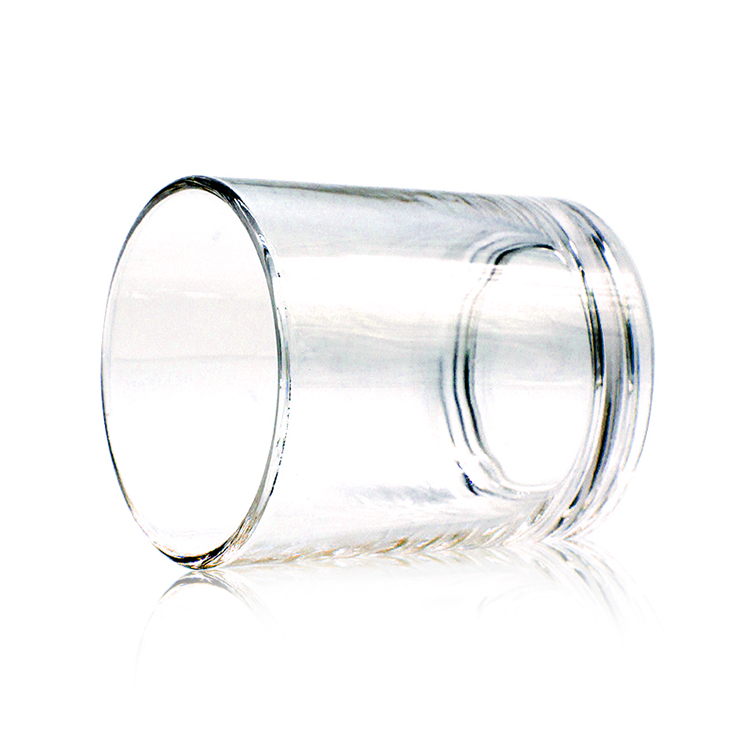 Wholesale Heat Resistant Transparent Glass Candle Holder Glass Candle Jar