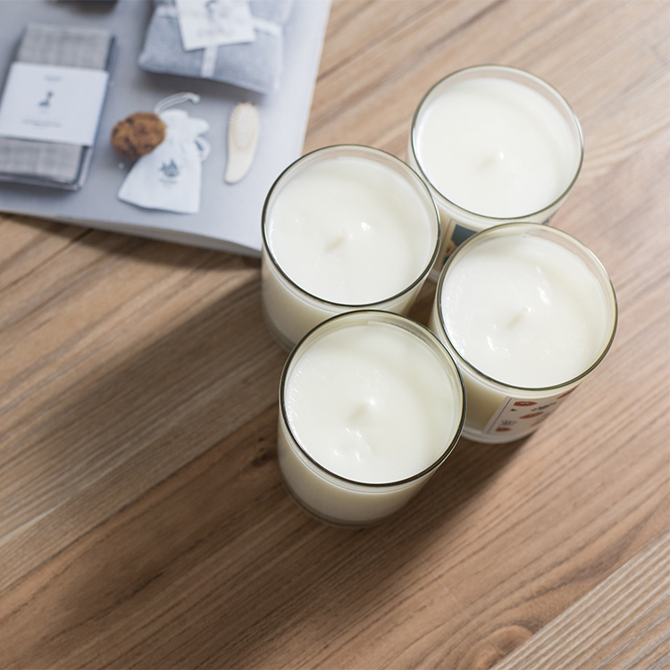 Wholesale Heat Resistant Transparent Glass Candle Holder Glass Candle Jar