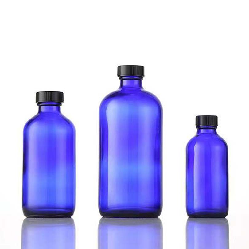 Wholesale High Quality 1 oz 2 oz 4 oz 8 oz amber Boston bottle 16 oz transparent 60 ml with bakelite cap with sprayer cap