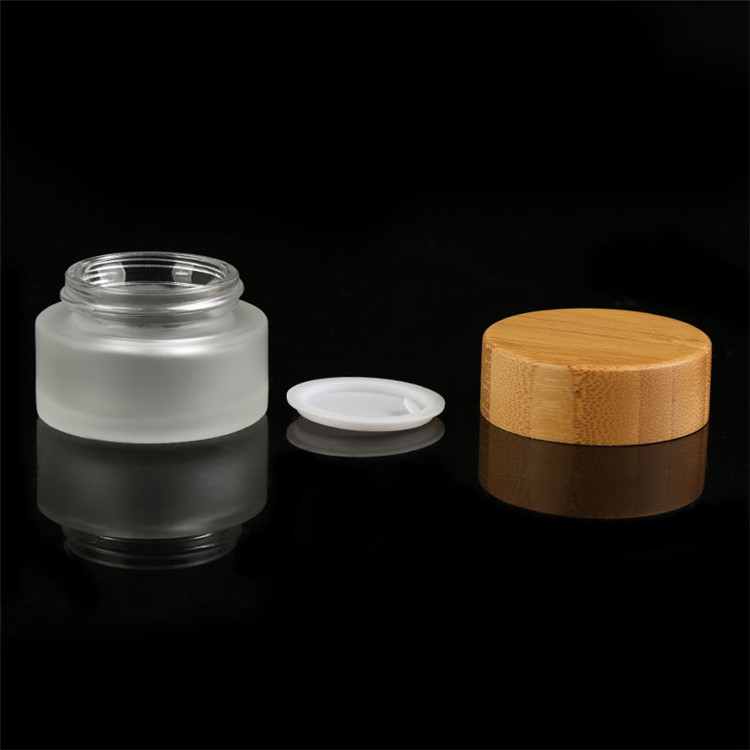 Wholesale High Quality Cosmetic 50ml Glass Empty Cream Jar