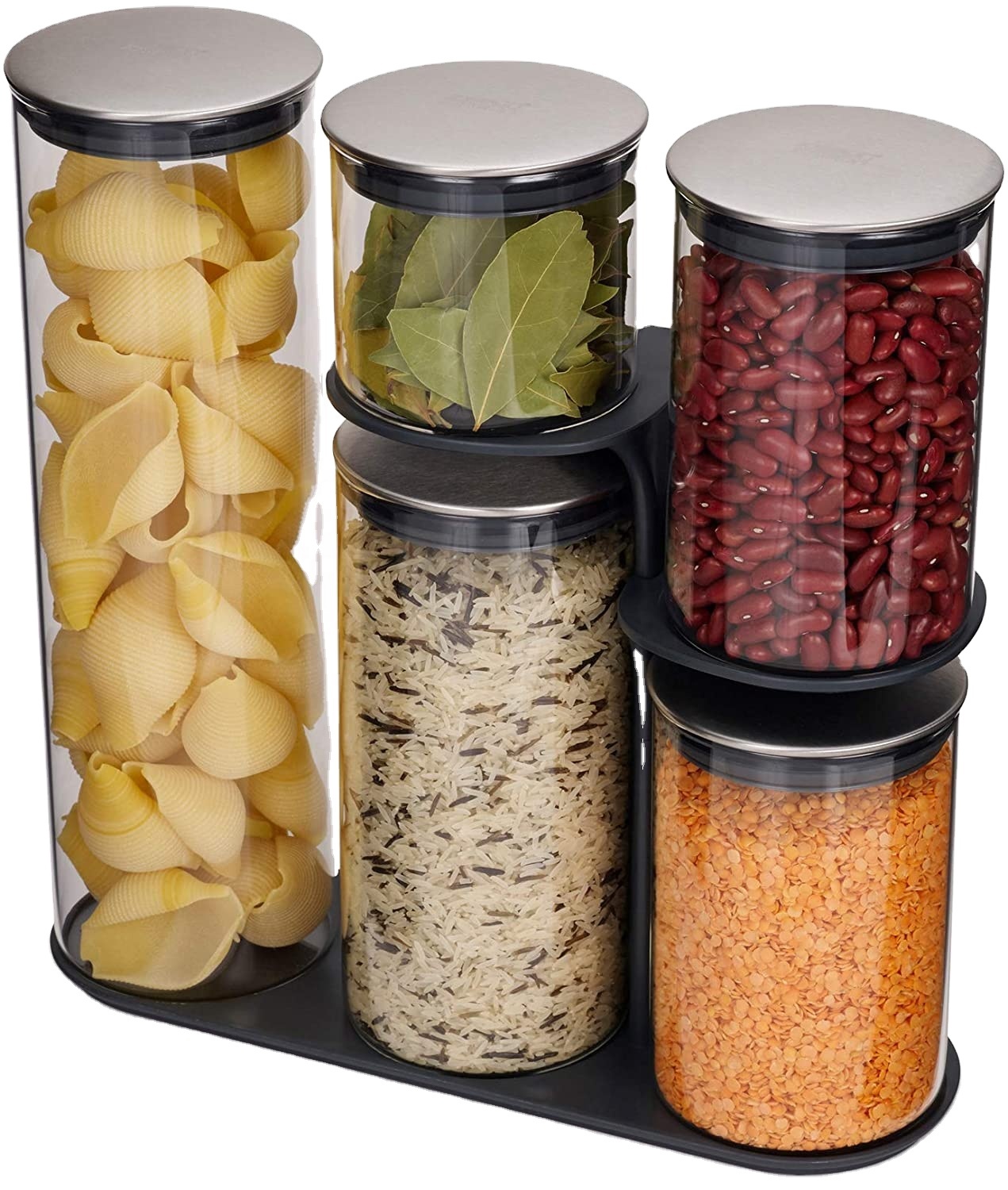 Wholesale High Quality High Borosilicate China Made Bamboo Lid Bulk Glass Jars