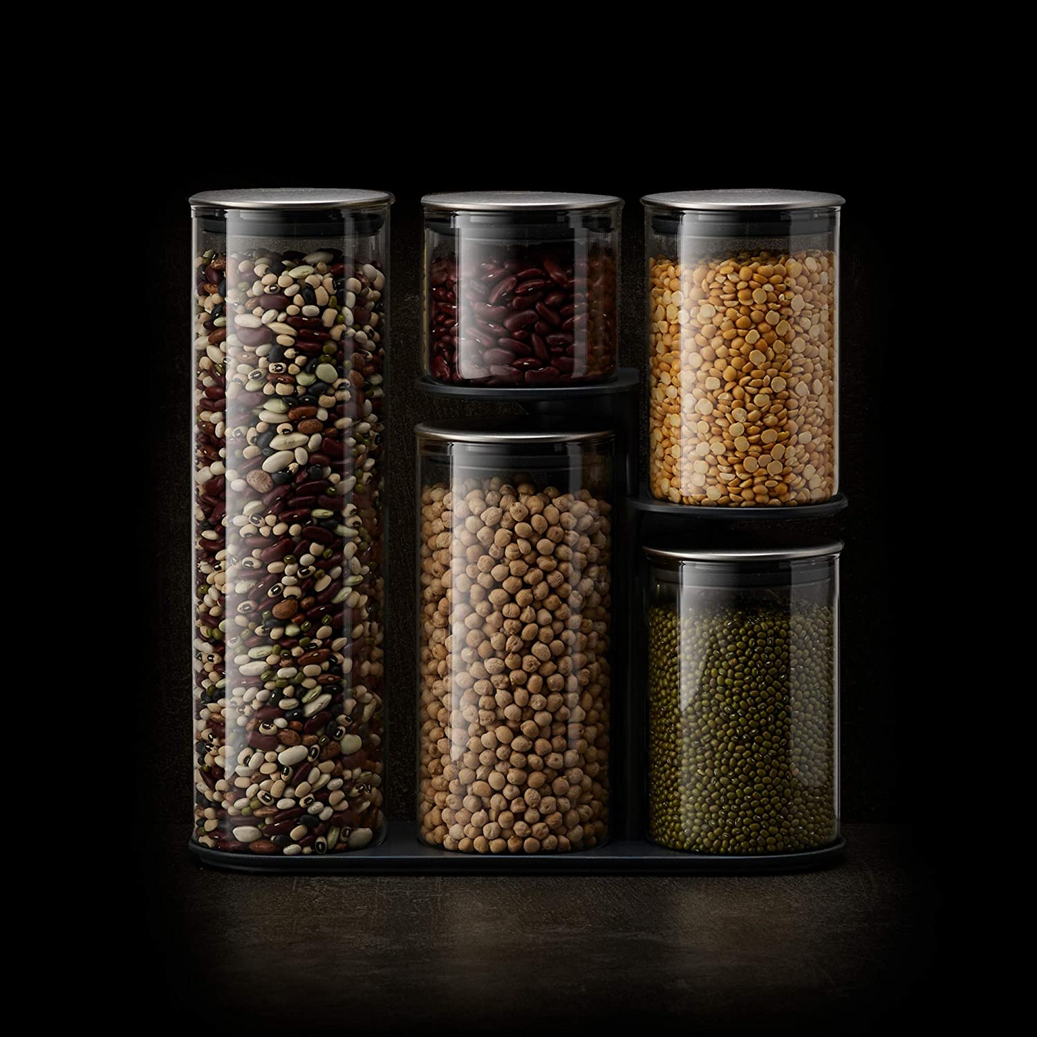 Wholesale High Quality High Borosilicate China Made Bamboo Lid Bulk Glass Jars