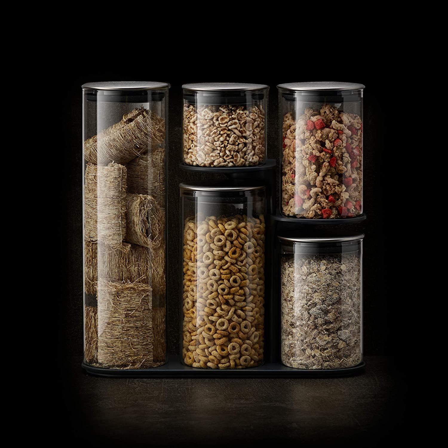 Wholesale High Quality High Borosilicate China Made Bamboo Lid Bulk Glass Jars