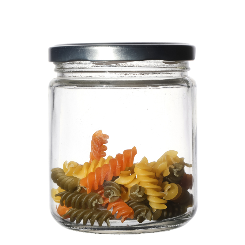 Wholesale High Quality Multiple Capacities Food Empty Clear Round Glass Jar with Lid 50ml 100ml