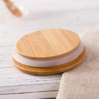 Wholesale High Quality Stocked Food Storage Glass Jar With Bamboo Lids