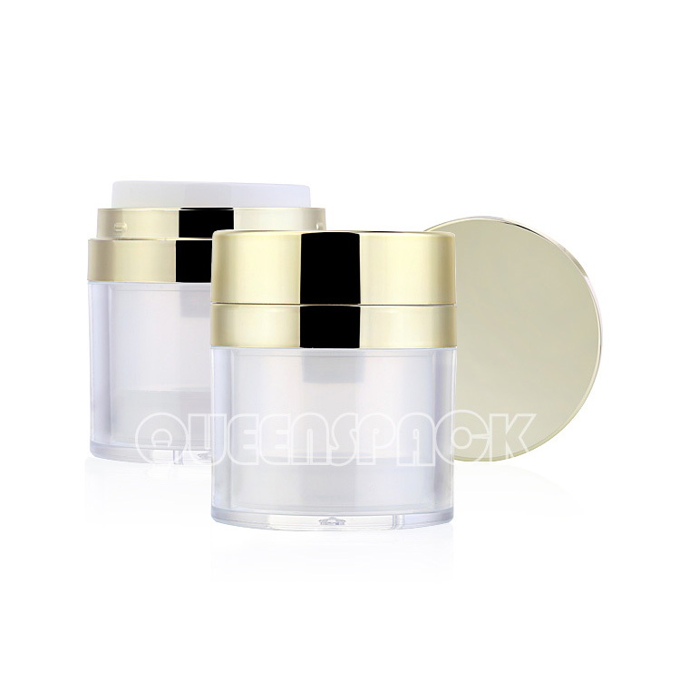 Wholesale High-end Quality Replaceable Inner Liner Airless Bottle Custom 30ML 50ML Cosmetic Packaging Airless Jar