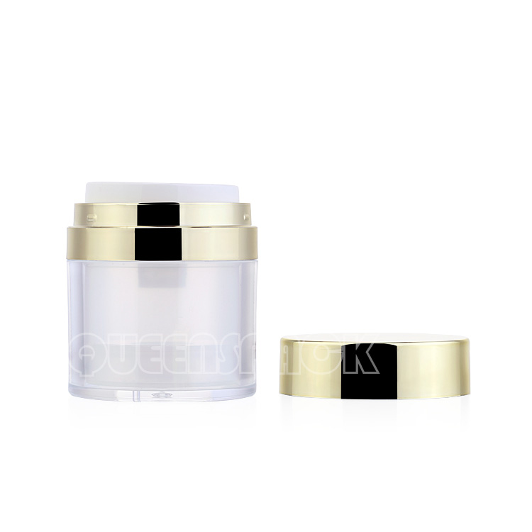 Wholesale High-end Quality Replaceable Inner Liner Airless Bottle Custom 30ML 50ML Cosmetic Packaging Airless Jar