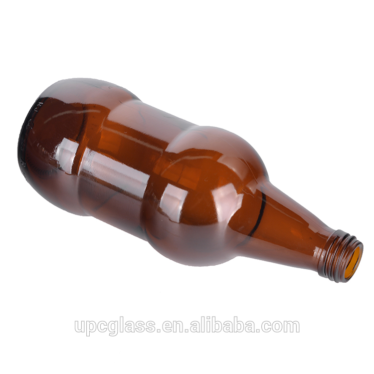 Wholesale Home Brewing Amber Kombucha Beer Glass Bottles with Airtight Easy Wire Swing Top Caps
