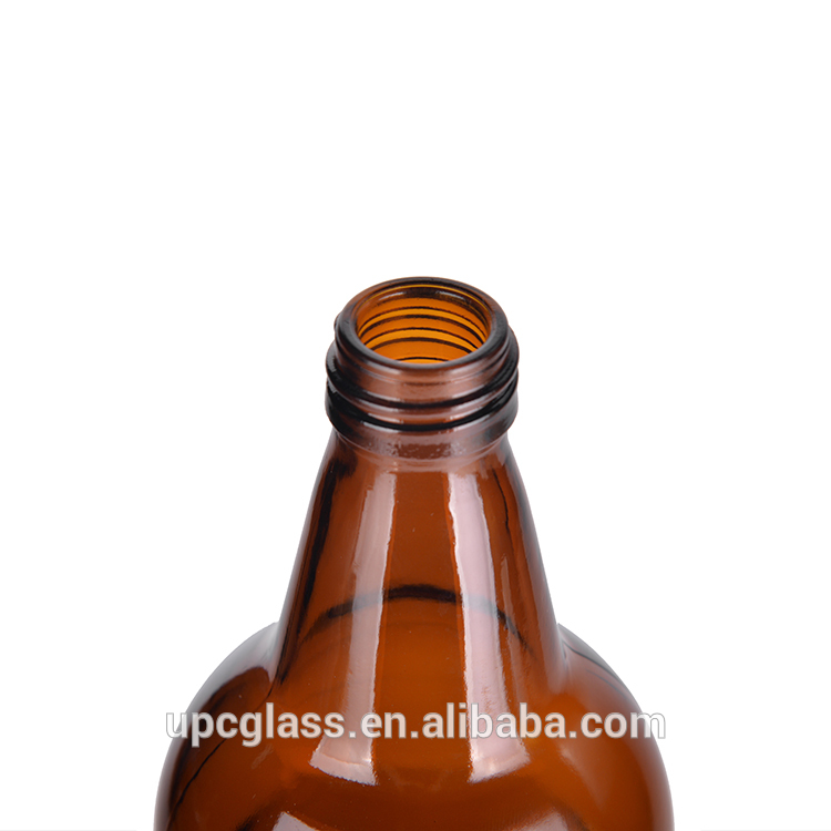 Wholesale Home Brewing Amber Kombucha Beer Glass Bottles with Airtight Easy Wire Swing Top Caps