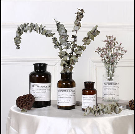 Wholesale Home Room Unique vase shaped 500ml Decorative Fragrance Perfume Reed Aroma Fragrance Diffuser Bottle