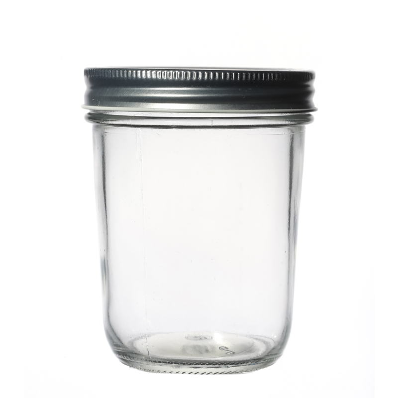 Wholesale Hot Sale Customize Multiple Lids and Capacities Empty Clear Round Glass Food Jars