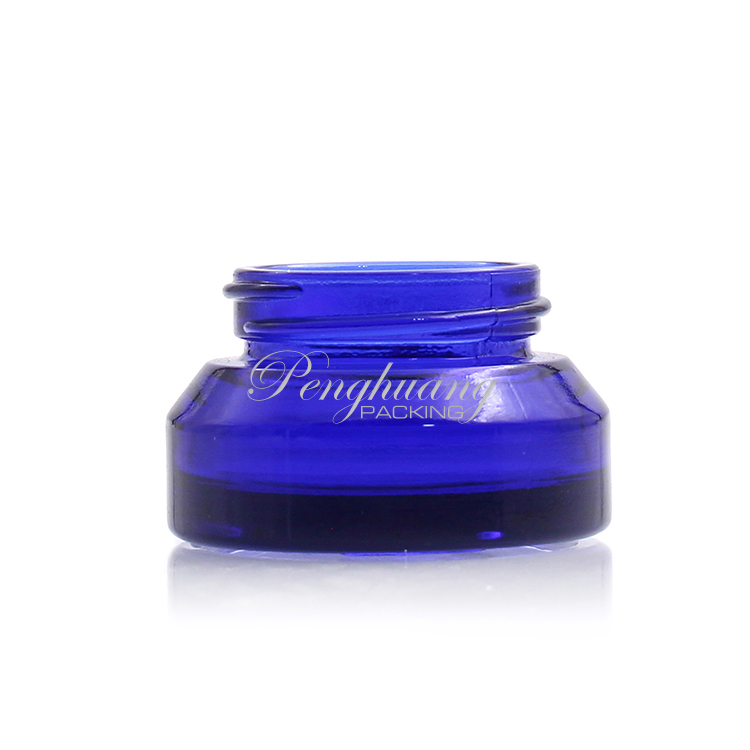 Wholesale Hot Selling Cobalt Blue 15ml 30ml 60ml 100ml 125ml 200ml Lotion Bottle 15g 30g 50g Cream Jar