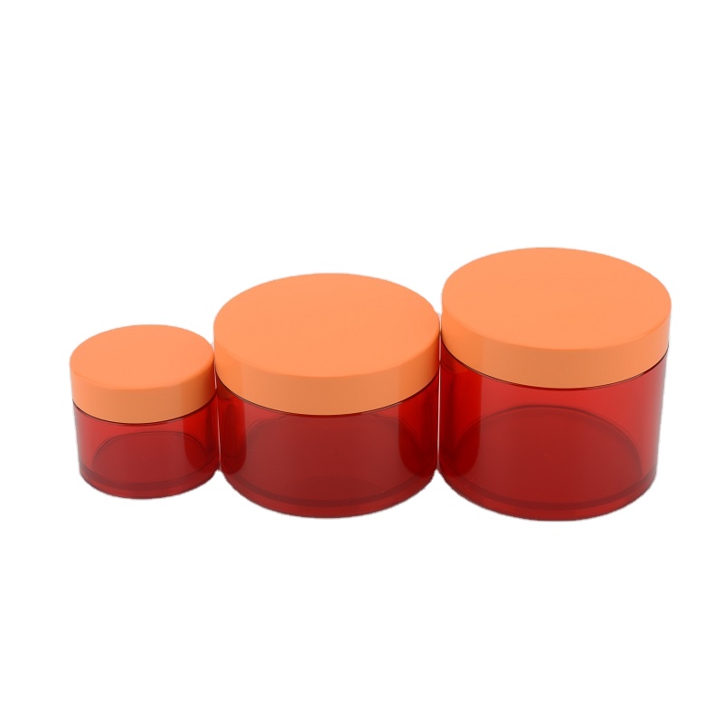 Wholesale Hot pink 15g 20g 50g 100g empty PETG Plastic cream Jar