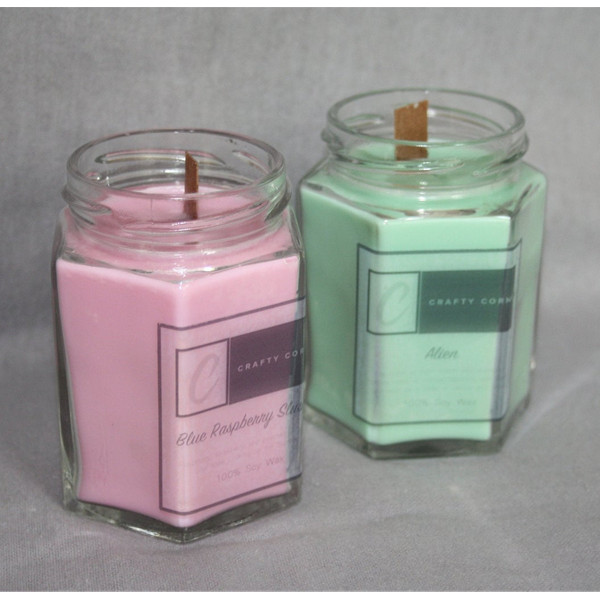 Wholesale In Bulk Empty Hexagonal 6OZ 180ml Hexagon Glass Candle Jars with Gold Lid