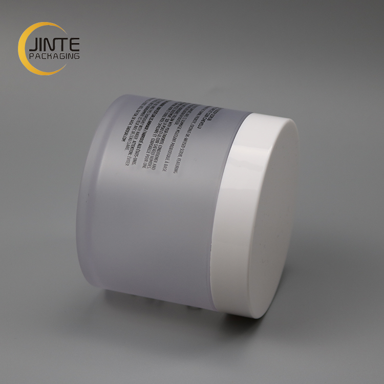 Wholesale Jinte packaging 1oz 2oz 4oz 6oz 8oz PETG Frosted jar with lids for body scrub containers