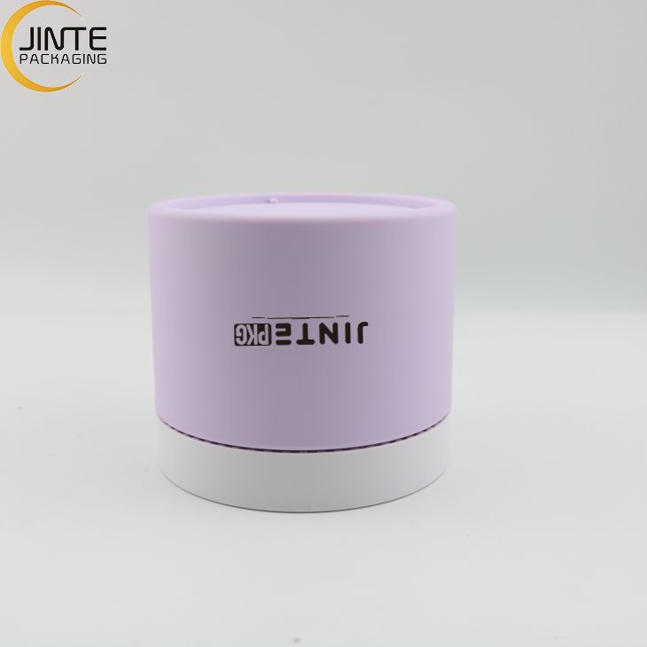 Wholesale Jinte packaging Luxury Eco-friendly 8oz 250ml Plastic Purple Jar with white lids for hair mask