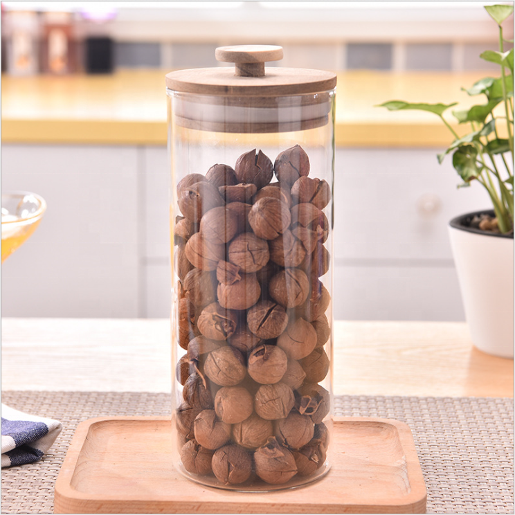 Wholesale Kitchen Accessories Household Glass Jars Containers Frasco De Vidrio Glass Storage Jars with Lids