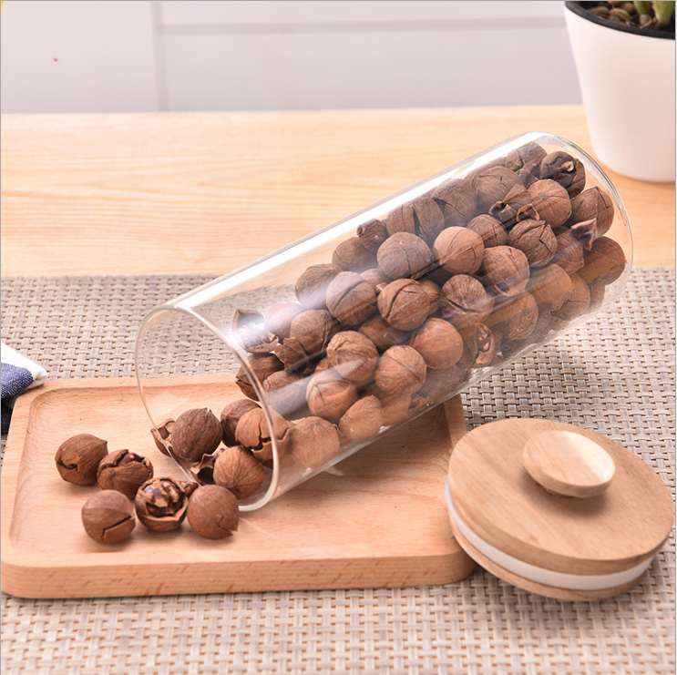 Wholesale Kitchen Accessories Household Glass Jars Containers Frasco De Vidrio Glass Storage Jars with Lids