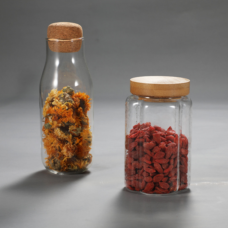 Wholesale Large Capacity Clear Jar With Lid Storage Jar Borosilicate Glass