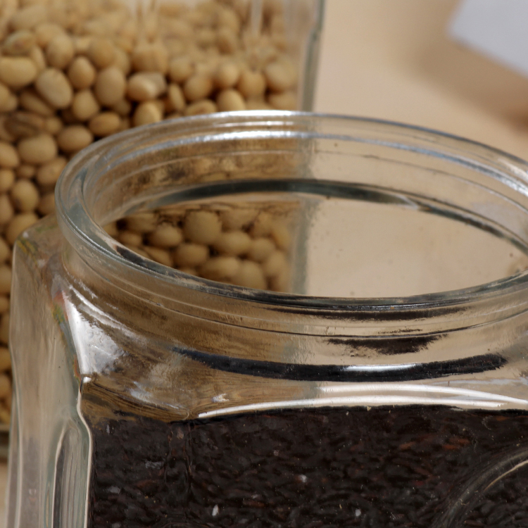 Wholesale Large Size Square Air Tight Glass Food Storage Jar with Round Lid Canned Food Star Shaped Transparent CN;JIA GJ-017 NJ