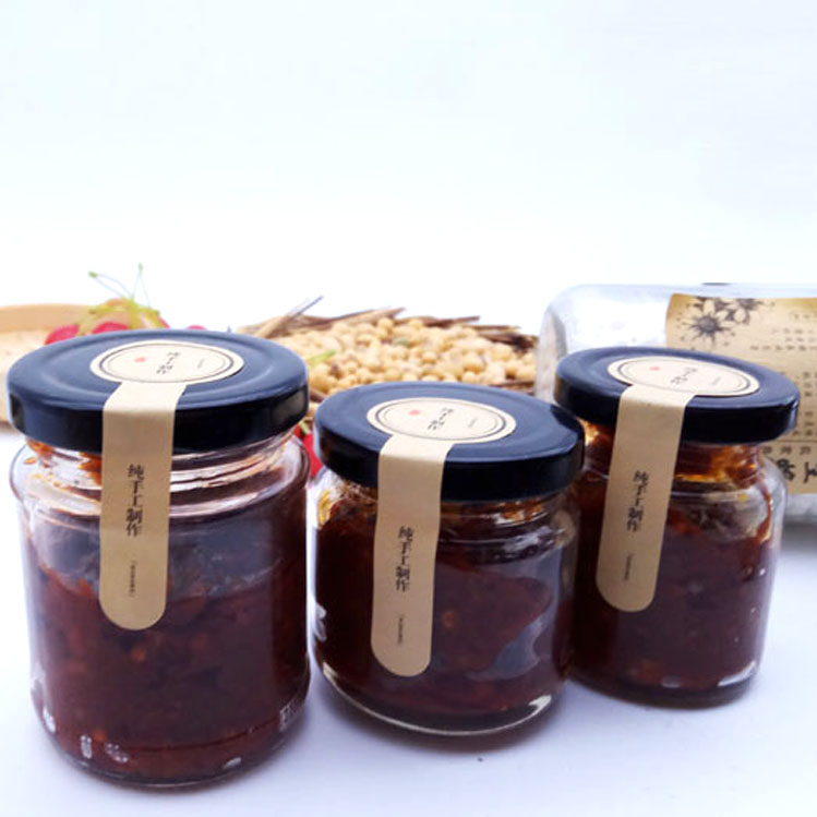 Wholesale Lead Transparent Fruit Canned Bottle Chili Sauce Bottle Bird's Nest Without Glass Bottle