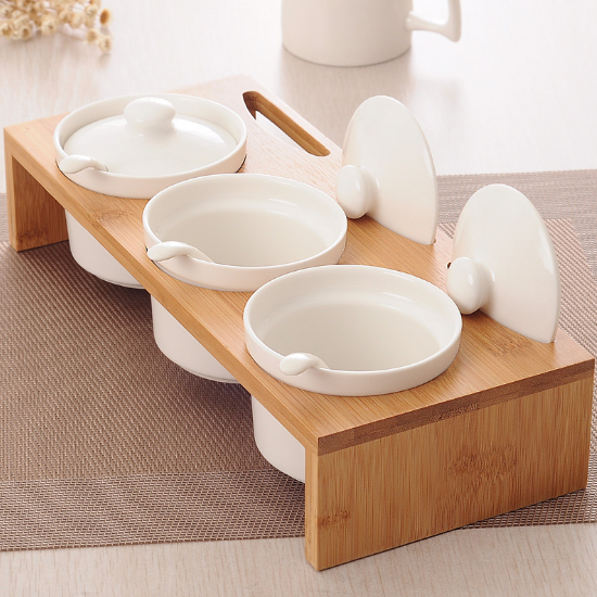 Wholesale Light Luxury Ceramic Seal Stew cup Food Storage Bottles Cover spice jar For Kitchen accessories