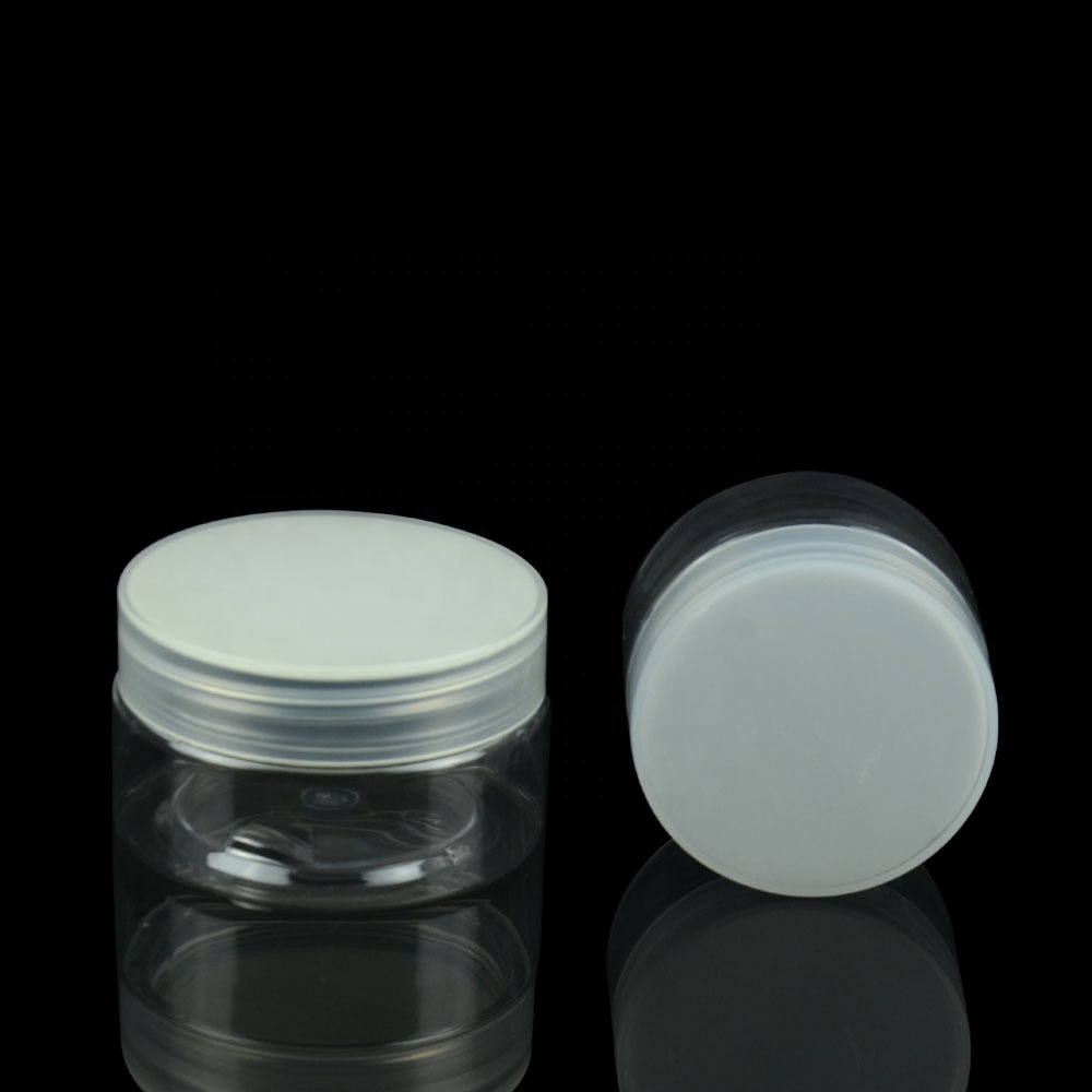 Wholesale Lightest PET Cosmetic Packaging Body Butter Plastic Jar with Lid