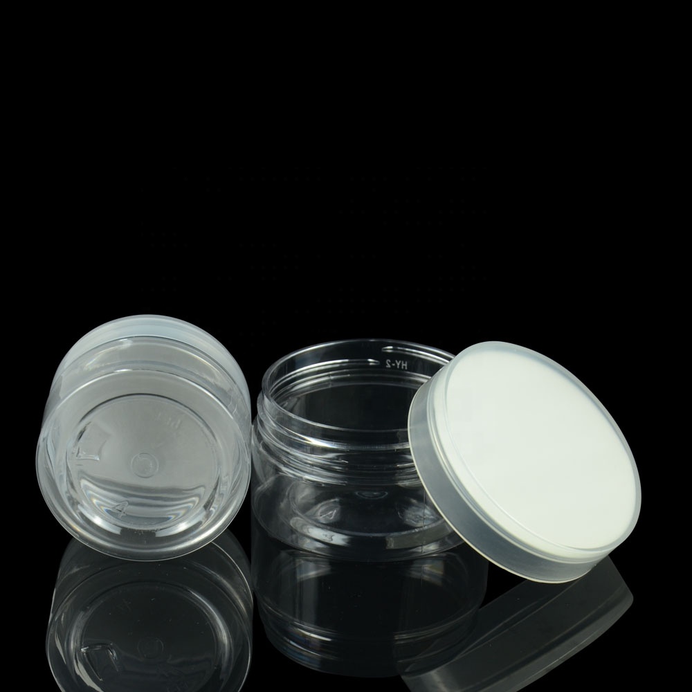 Wholesale Lightest PET Cosmetic Packaging Body Butter Plastic Jar with Lid