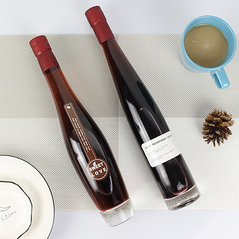 Wholesale Logo Printing Glass Clear 200Ml 500Ml 750Ml Wine Bottle Of Liquor