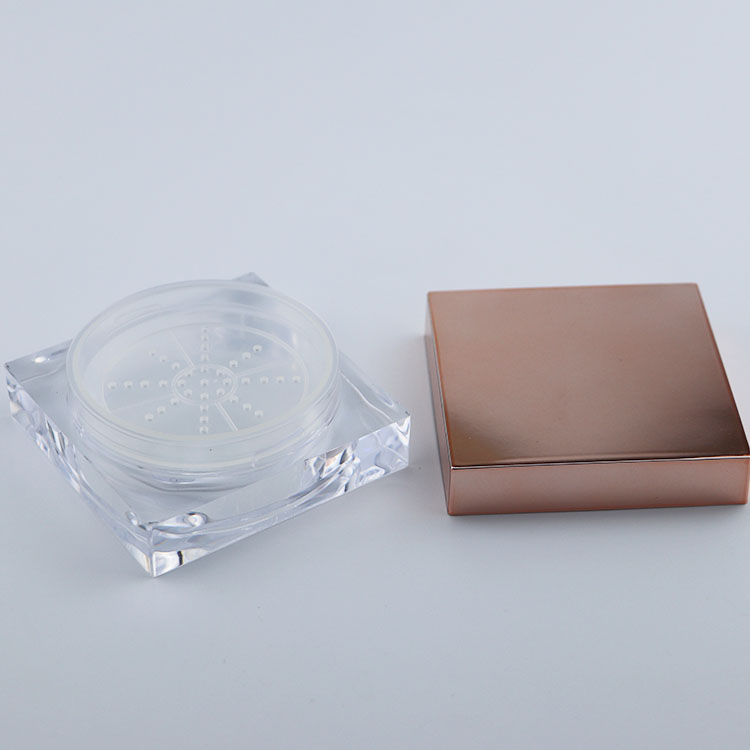 Wholesale Loose Powder Cosmetics jars Square