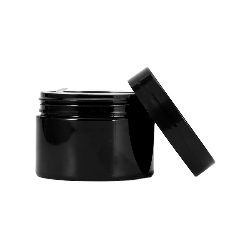 Wholesale Luxury 100G 4Oz 500Ml Clear Amber Pp Pet Cosmetic Plastic Jars With Screw Top Aluminum Lids