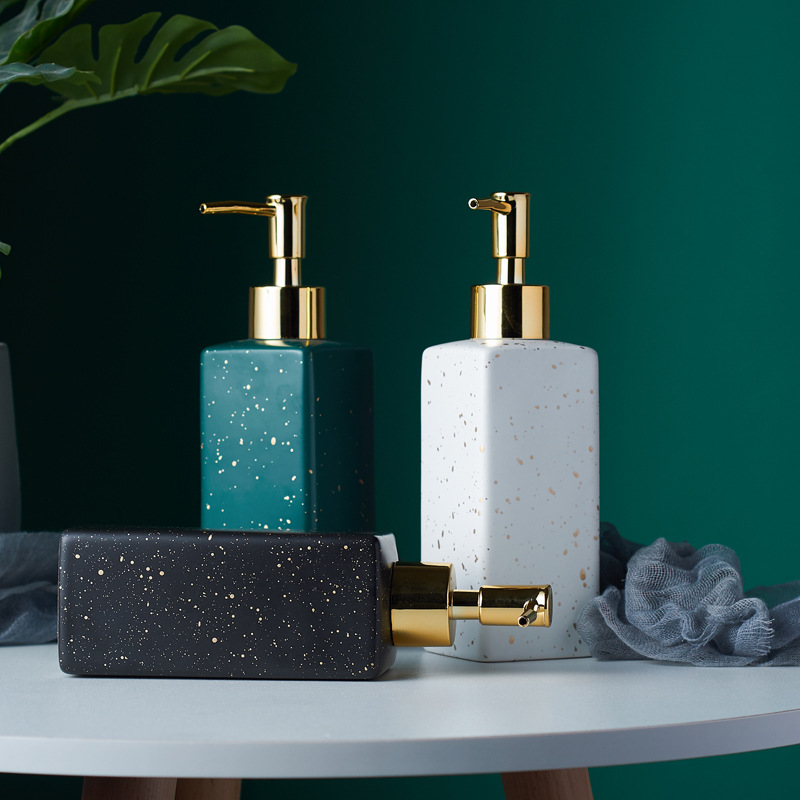 Wholesale Luxury 12oz 350ml 500ml Black Glass Square Lotion Soap Bottle Body Hand Wash Sanitizer Bottles With Pump Lid