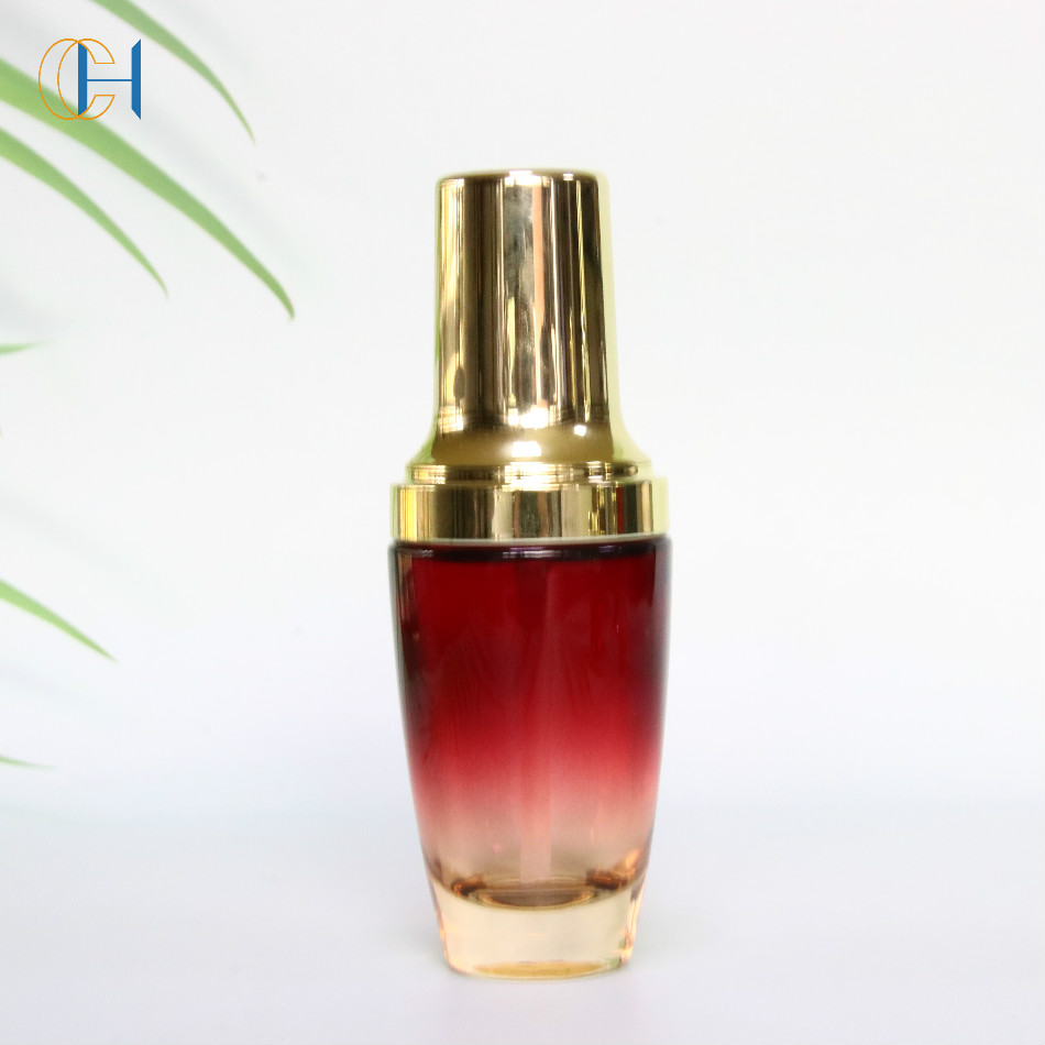 Wholesale Luxury 30ml 50ml Glass Serum Bottle With Dropper/Spray lotion Pump